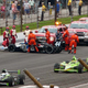 Illustration for article titled Indy 500: Davey Hamilton Hits The Wall In Turn Four